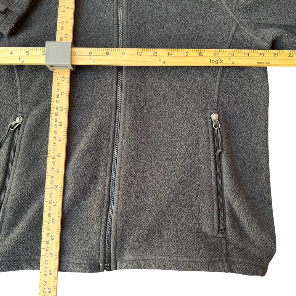 North Face Fleece Jacket Mens S Black Full‎ Zip TKA 100 Raglan Outdoor Gorpcore